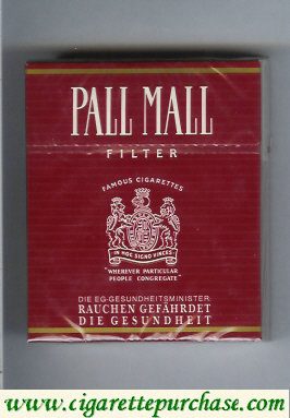 Pall Mall Famous Cigarettes Filter 25s cigarettes hard box